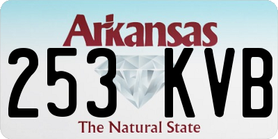 AR license plate 253KVB