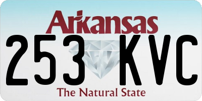 AR license plate 253KVC
