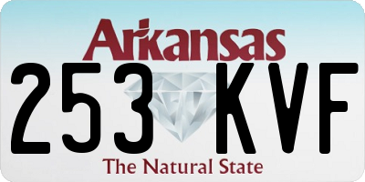 AR license plate 253KVF