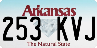 AR license plate 253KVJ