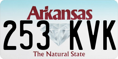 AR license plate 253KVK