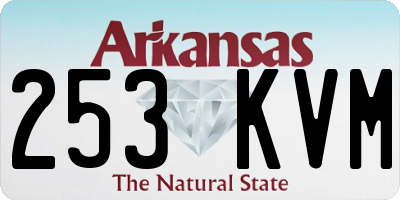 AR license plate 253KVM