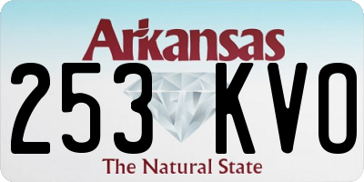 AR license plate 253KVO