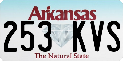 AR license plate 253KVS