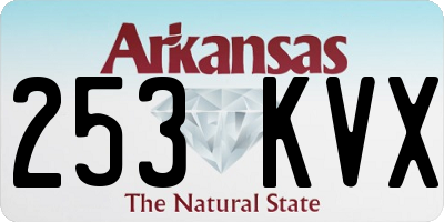 AR license plate 253KVX