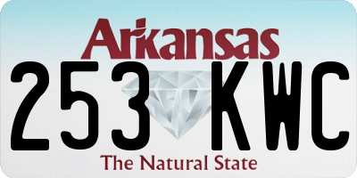 AR license plate 253KWC