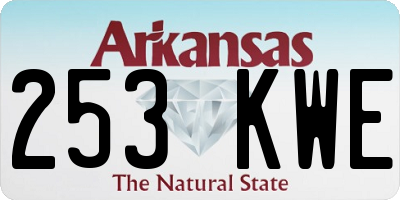 AR license plate 253KWE