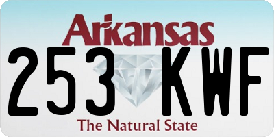 AR license plate 253KWF