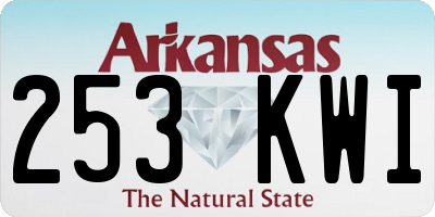 AR license plate 253KWI