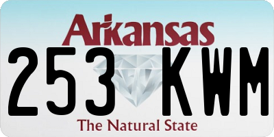 AR license plate 253KWM