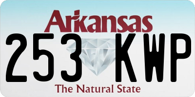 AR license plate 253KWP