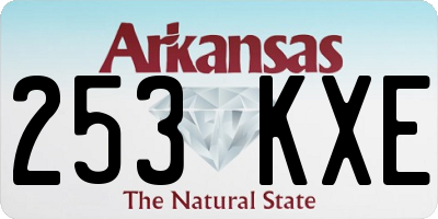 AR license plate 253KXE