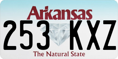AR license plate 253KXZ