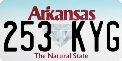 AR license plate 253KYG