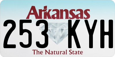 AR license plate 253KYH