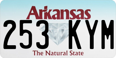 AR license plate 253KYM
