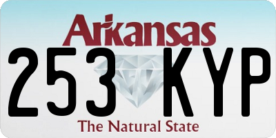 AR license plate 253KYP