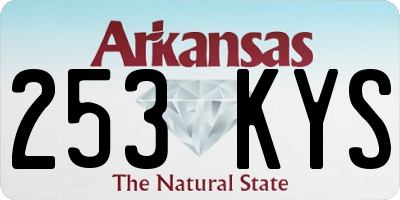 AR license plate 253KYS