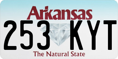 AR license plate 253KYT