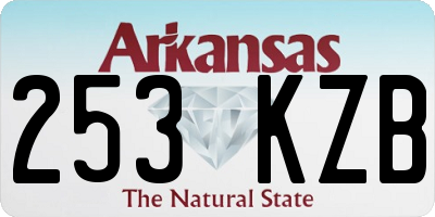 AR license plate 253KZB