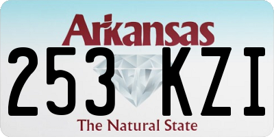 AR license plate 253KZI