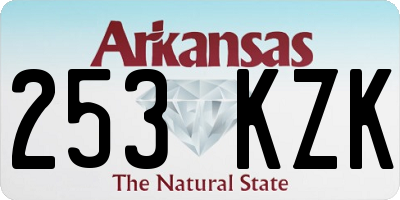 AR license plate 253KZK