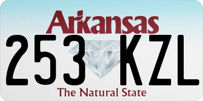 AR license plate 253KZL