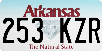 AR license plate 253KZR