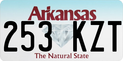 AR license plate 253KZT