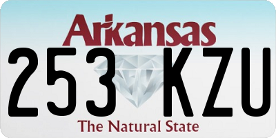 AR license plate 253KZU
