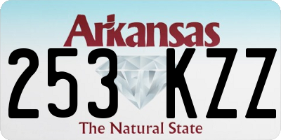 AR license plate 253KZZ