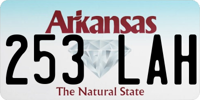 AR license plate 253LAH