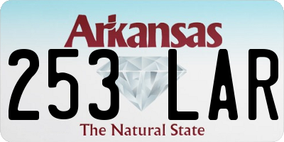 AR license plate 253LAR