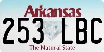 AR license plate 253LBC