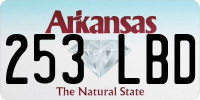 AR license plate 253LBD