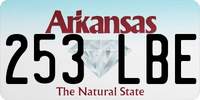 AR license plate 253LBE