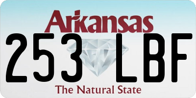 AR license plate 253LBF
