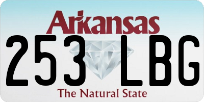 AR license plate 253LBG