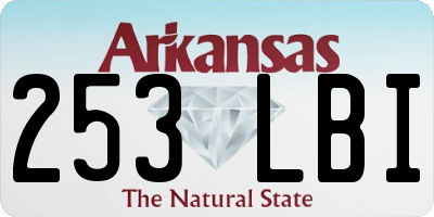 AR license plate 253LBI