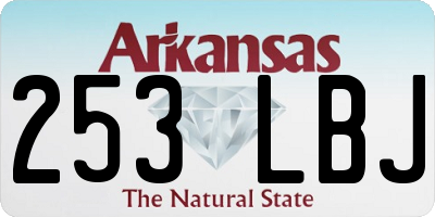 AR license plate 253LBJ