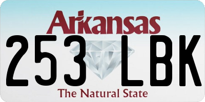 AR license plate 253LBK