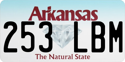 AR license plate 253LBM