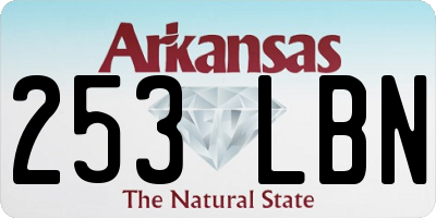 AR license plate 253LBN