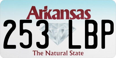 AR license plate 253LBP