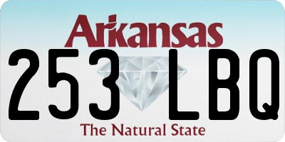 AR license plate 253LBQ
