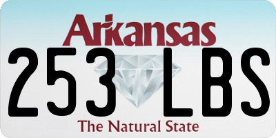 AR license plate 253LBS