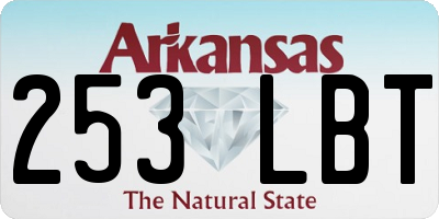 AR license plate 253LBT