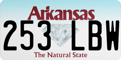 AR license plate 253LBW