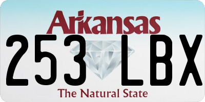 AR license plate 253LBX