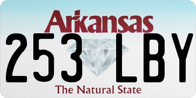 AR license plate 253LBY
